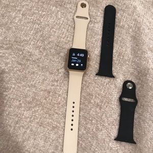 Apple Watch with 2 sets of straps
